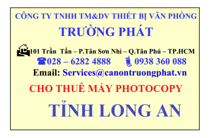 Cho thuê máy Photocopy tại Long An